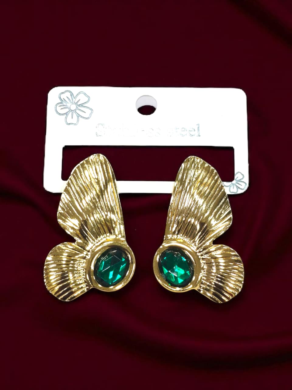 Emerald Designer Studs