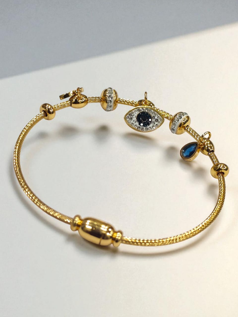 Chunky Chain Slim Bangle