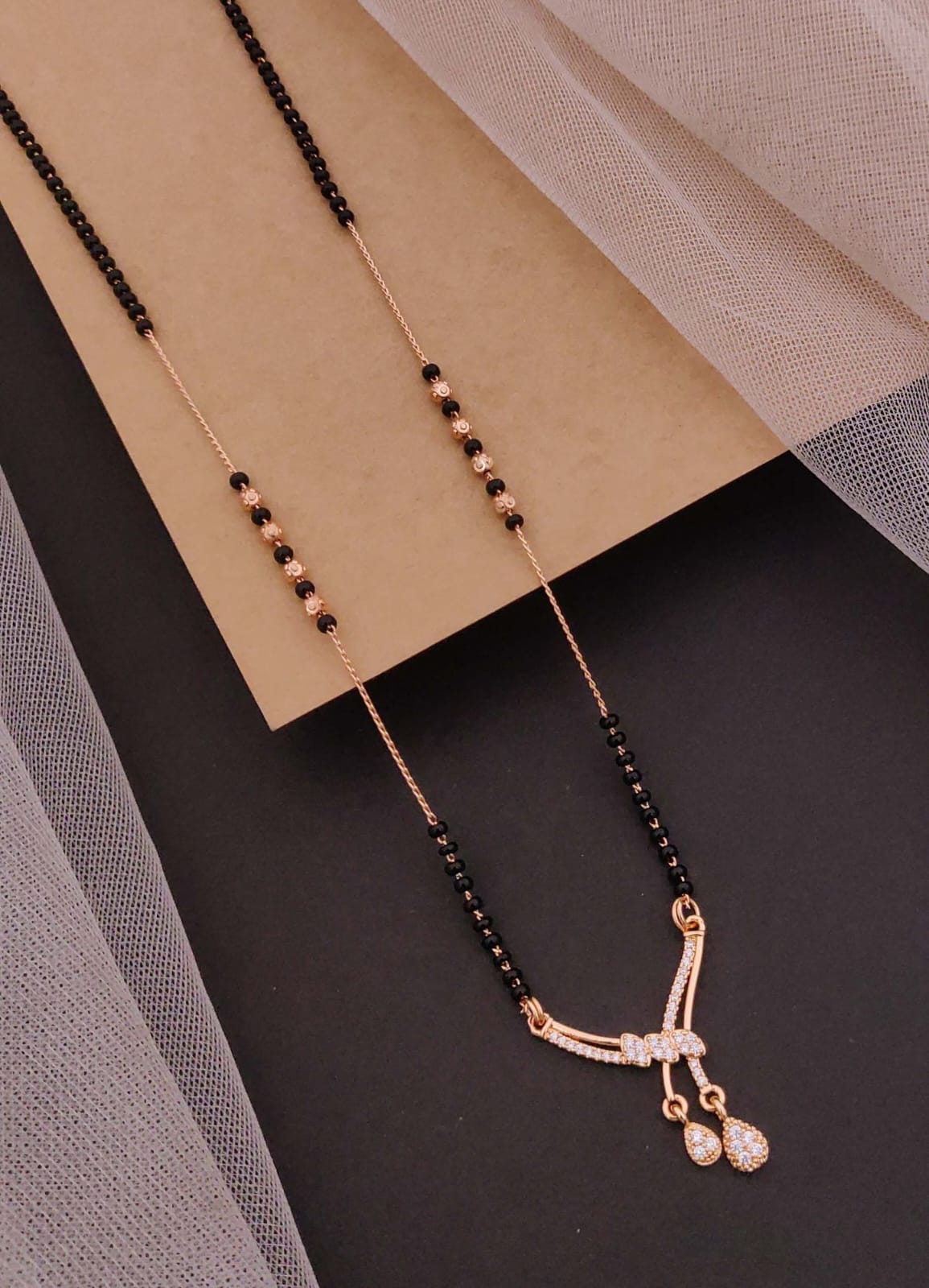 Diamond Leaf Mangalsutra