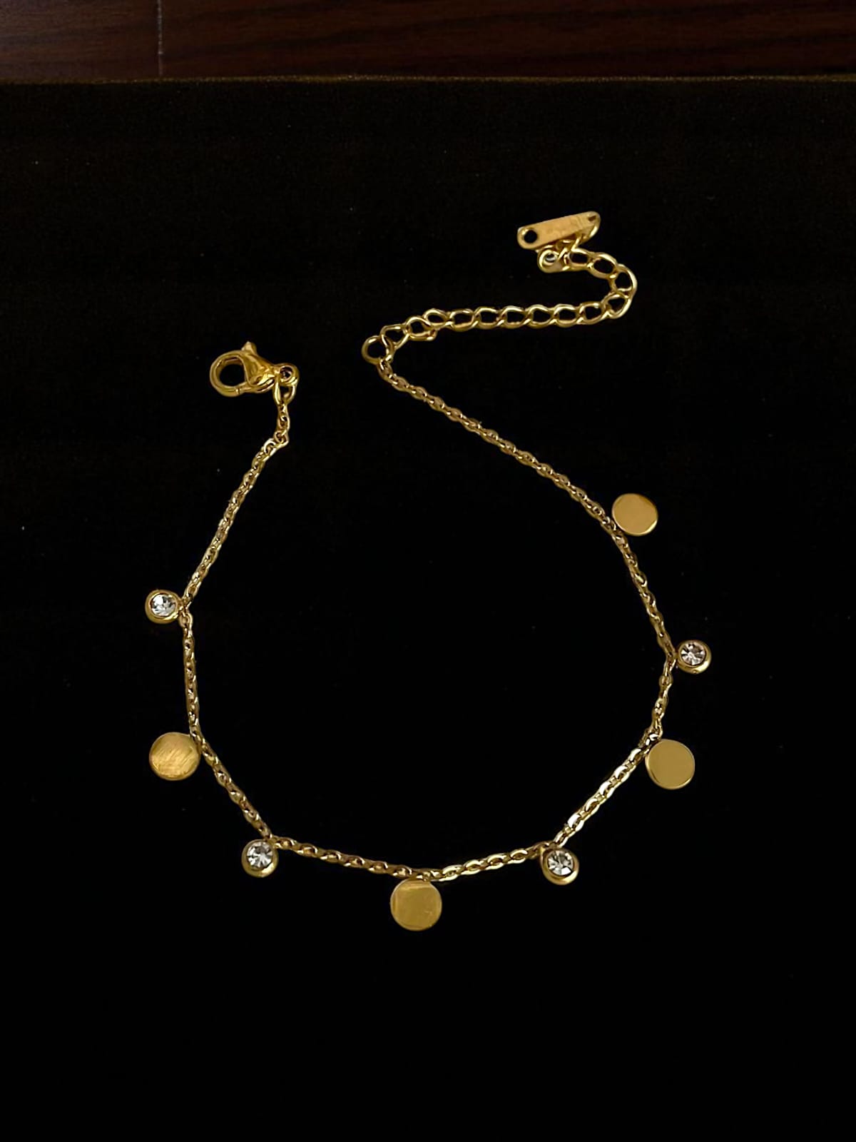 Golden Coin Charm Anklet