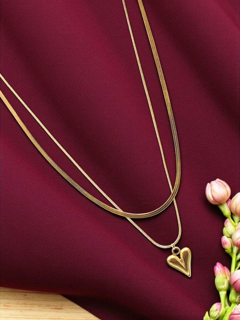 Rose Quartz Charm Necklace