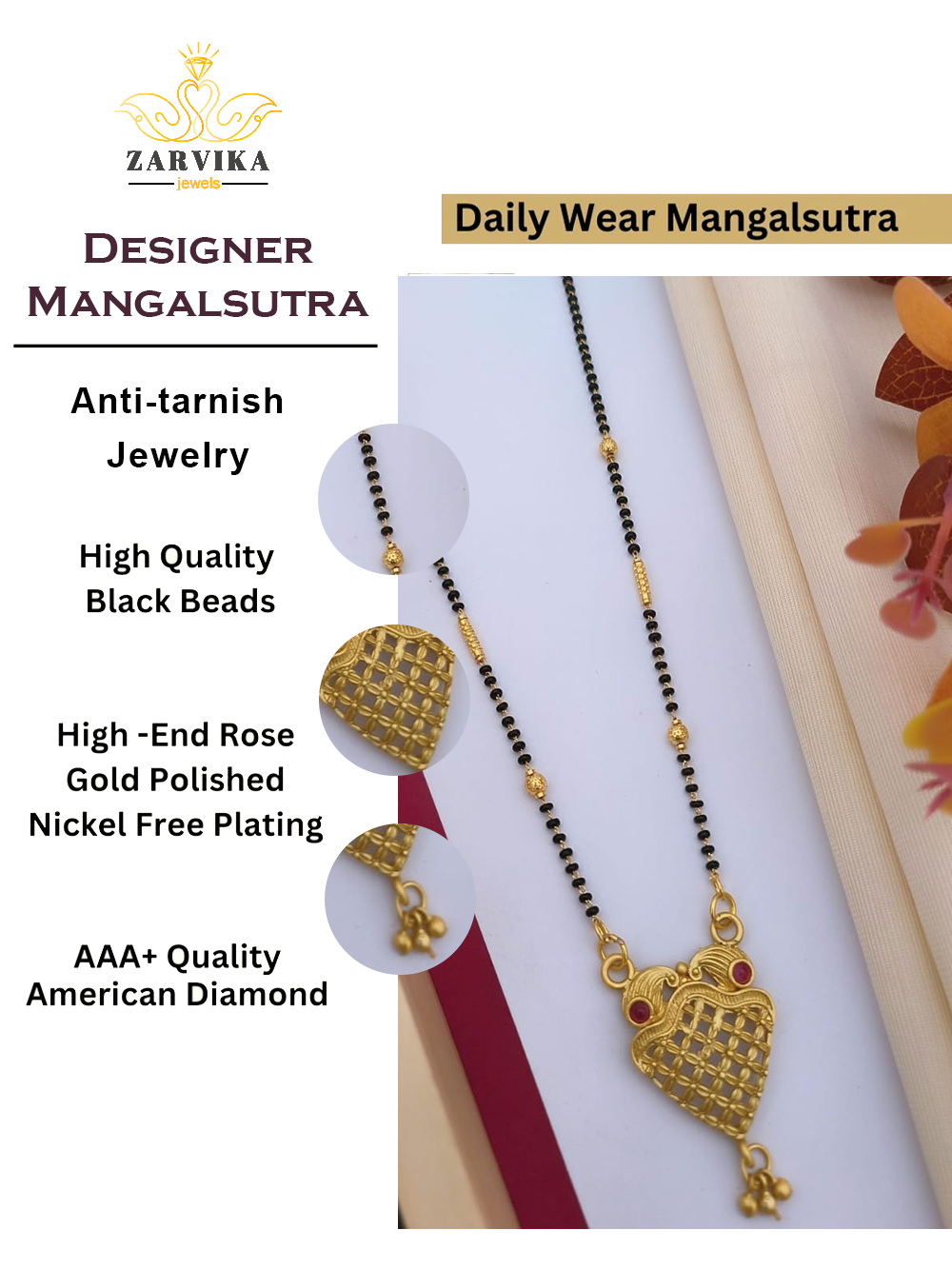 Niharika designer mangalsutra