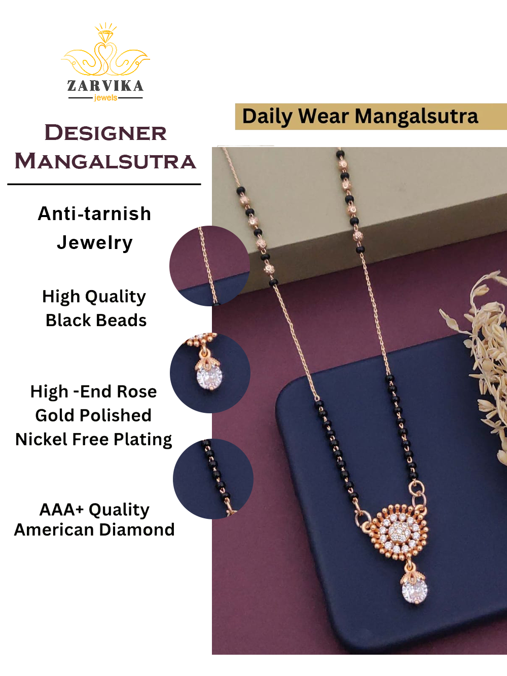 Anushka designer mangalsutra