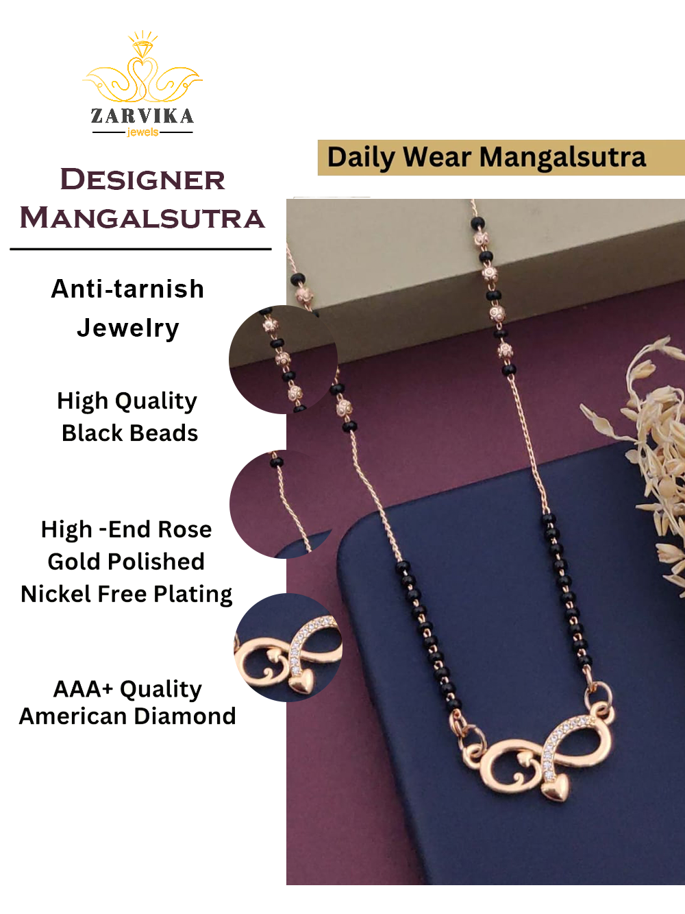 Hirni designer Mangalsutra