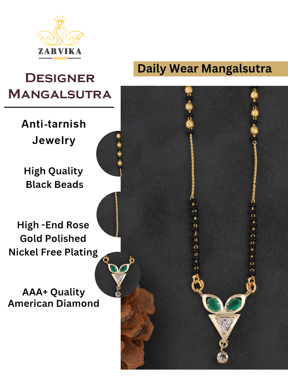 Shradhha designer Mangalsutra