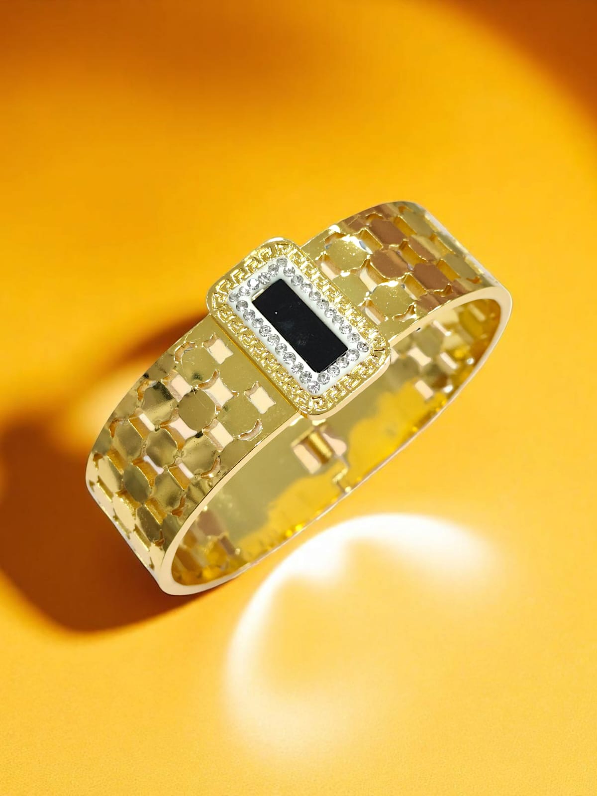 Bold Square Gold Bracelet