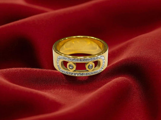 Ruby Glint Gold Ring