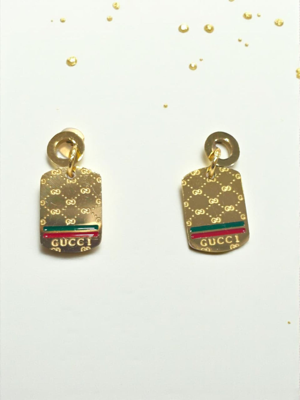 Statement Fashion Tag Earrings