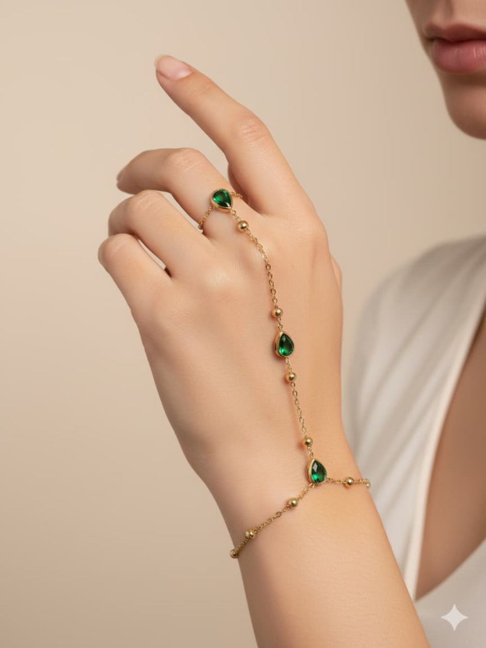 Rainbow elegance ringchain